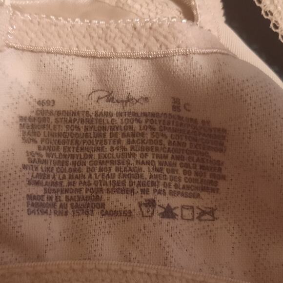 Playtex 18-Hour Wireless Bra 4693 Sz 38C Ultimate Shoulder Comfort 4-Way Support - Picture 5 of 10